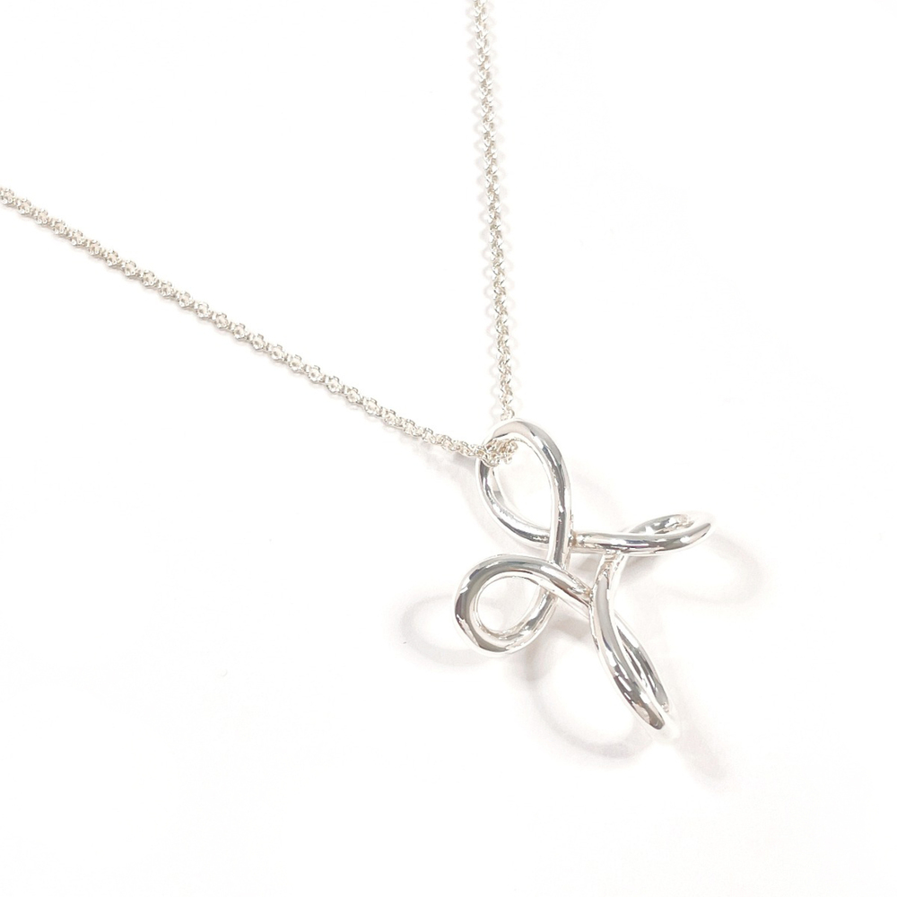 TIFFANY&Co. Tiffany Infinity Cross Elsa Peretti Necklace, Sterling Silver 925...